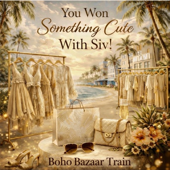 Anthropologie Other - 03/15 BOHO BAZAAR TRAIN You won something cute with Siv! 💎😘🤌
